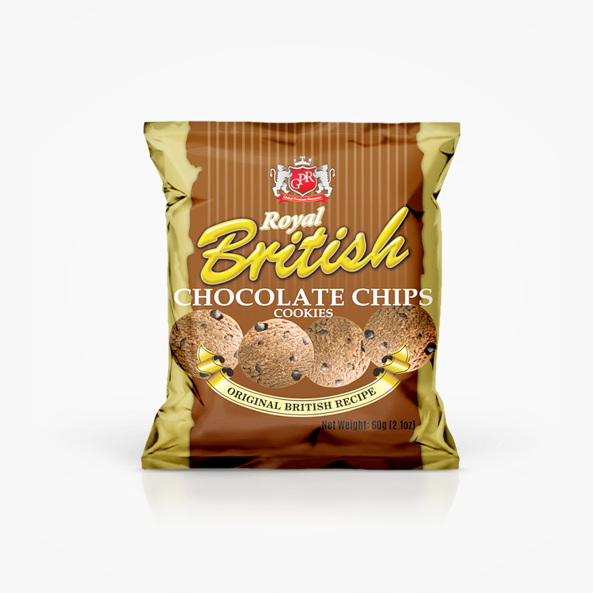 Wedding ( 3 WEEK PRE-ORDER ) GPR Royal British Chocolate Chips Cookies (60g x 42 Pcs) *Minimum 200pcs
