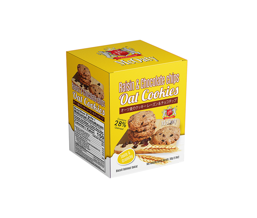 GPR Raisin &amp; Chocolate Chips Oat Cookies 50g 049
